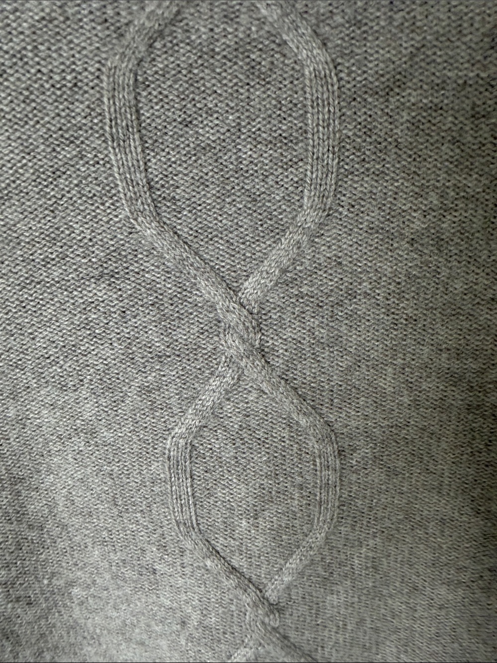 NAADAM Taupe Cropped Cable Turtleneck Sweater - Picture 3 of 7